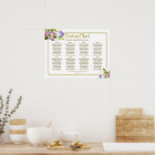 Tableau de mariage floral pastel de printemps pour (Cuisine)