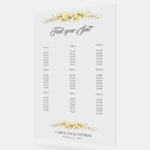 Tableau de Mariage Jaune Canari Freesia (Angle)