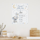 Tableau de naissance bébé personnalisable avec élé (Cuisine)