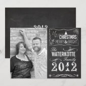 Tableau de Noël Cartes Fêtes Photo personnalisée (Devant / Derrière)