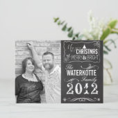 Tableau de Noël Cartes Fêtes Photo personnalisée (Debout devant)