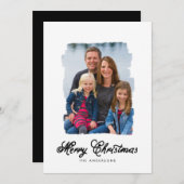 Tableau de Noël moderne | Carte photo de vacances (Devant / Derrière)