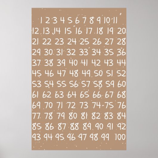 Tableau de nombres pour enfants (Devant)