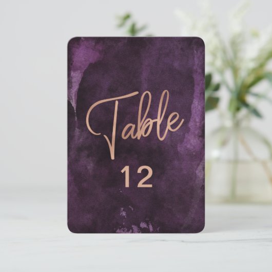 Tableau de numéros de table et de plan de table Ro (Debout devant)