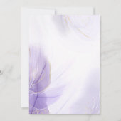 Tableau de numéros de table pour mariage lavande (Dos)