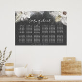 tableau de placement à l'aquarelle romantique élég (Cuisine)