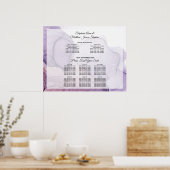 Tableau de placement abstrait Rose Lavande (Cuisine)