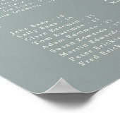 Tableau de placement alphabétique 20x28" pour 150 (Coin)