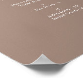 Tableau de placement alphabétique taupe (Coin)