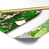 Tableau de placement aux feuilles tropicales avec  (Coin)