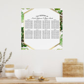 Tableau de placement aux feuilles tropicales avec  (Cuisine)