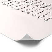 Tableau de placement Baptême Coquette Nœud et Perl (Coin)