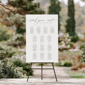 Tableau de placement de bienvenue 13 Tables Écritu