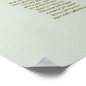 Tableau de placement de mariage 22 tables Or sur S (Coin)