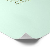 Tableau de placement de mariage 29 tables Vert Men (Coin)