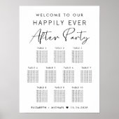 Tableau de placement de mariage à 10 tables pour u (Devant)