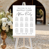 Tableau de placement de mariage à 12 tables pour u