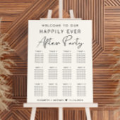 Tableau de placement de mariage à 12 tables pour u