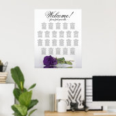 Tableau de placement de mariage à 22 tables Rose P (Bureau à domicile)