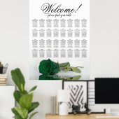 Tableau de placement de mariage à 32 tables Rose V (Bureau à domicile)
