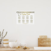 Tableau de placement de mariage à 8 tables avec ru (Cuisine)