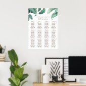Tableau de placement de mariage à la gouache tropi (Bureau à domicile)