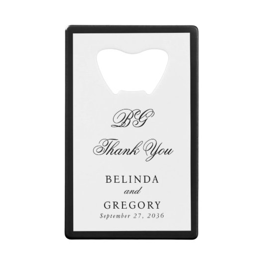 Tableau de placement de mariage à monogramme noir (Devant)