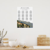 Tableau de placement de mariage au bord du lac de (Cuisine)