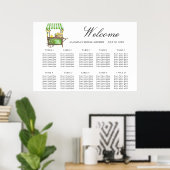 Tableau de placement de mariage aux agrumes citron (Bureau à domicile)