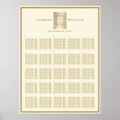 Tableau de placement de mariage chinois Double Hap (Devant)