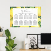 Tableau de placement de mariage CITRON au citron a (Bureau à domicile)