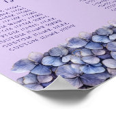Tableau de placement de mariage classique à fleurs (Coin)