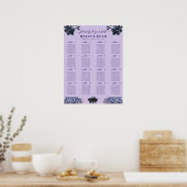 Tableau de placement de mariage classique à fleurs (Cuisine)