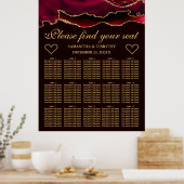 Tableau de placement de mariage en agate fausse br (Cuisine)
