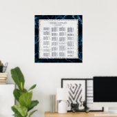 Tableau de placement de mariage en marbre par ordr (Bureau à domicile)