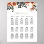Tableau de placement de mariage KINSLEY Boho Terra (Devant)