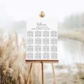 Tableau de placement de mariage noir et gris calli