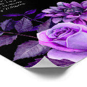Tableau de placement de mariage noir et violet imp (Coin)