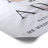 Tableau de placement de mariage photo éditorial mo (Coin)