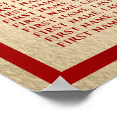 Tableau de placement de mariage Red Knot Double Ha (Coin)