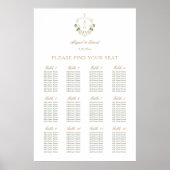 Tableau de placement de mariage religieux à cadre (Devant)