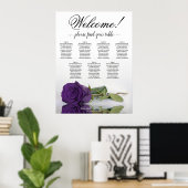 Tableau de placement de mariage Rose Royale Violet (Bureau à domicile)