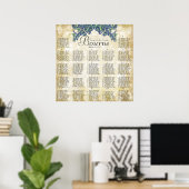 Tableau de placement de réception couleurs paon Pa (Bureau à domicile)