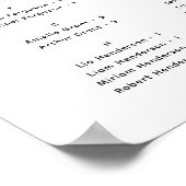 Tableau de placement de sièges alphabétique minima (Coin)