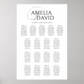 Tableau de placement de sièges de bienvenue modern (Devant)