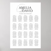 Tableau de placement de sièges de bienvenue modern (Devant)