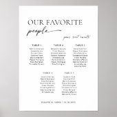 Tableau de placement de sièges de bienvenue modern (Devant)
