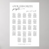 Tableau de placement de sièges de bienvenue modern (Devant)