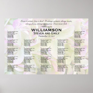 Tableau de placement de sièges Green Lavender Love