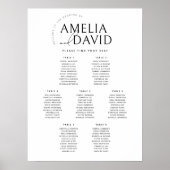 Tableau de placement de sièges moderne pour 7 tabl (Devant)